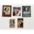 5 RARE 1930s Joan Crawford Tobacco Cards Bunte Filmbilder, Hollywood Grand Hotel, Sadie McKee, Berserk, Baby Jane, Mildred Pierce