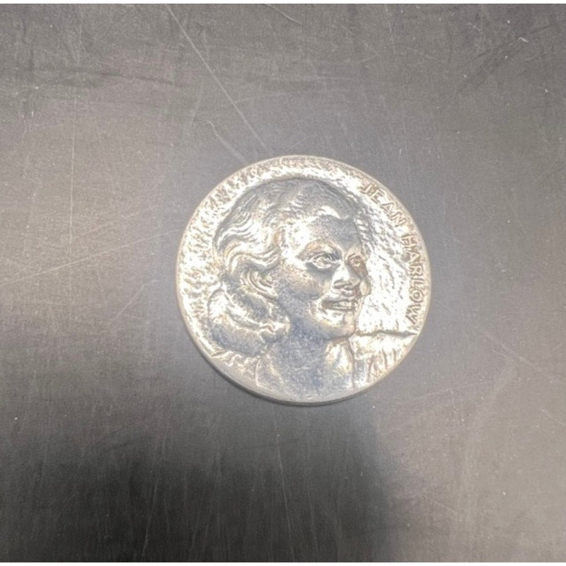 RARE 1933-34 Jean Harlow Popsicle Coin MGM Star Hollywood, Platinum Blonde, Public Enemy, Saratoga, Hold Your Man, Wife Vs. Secretary