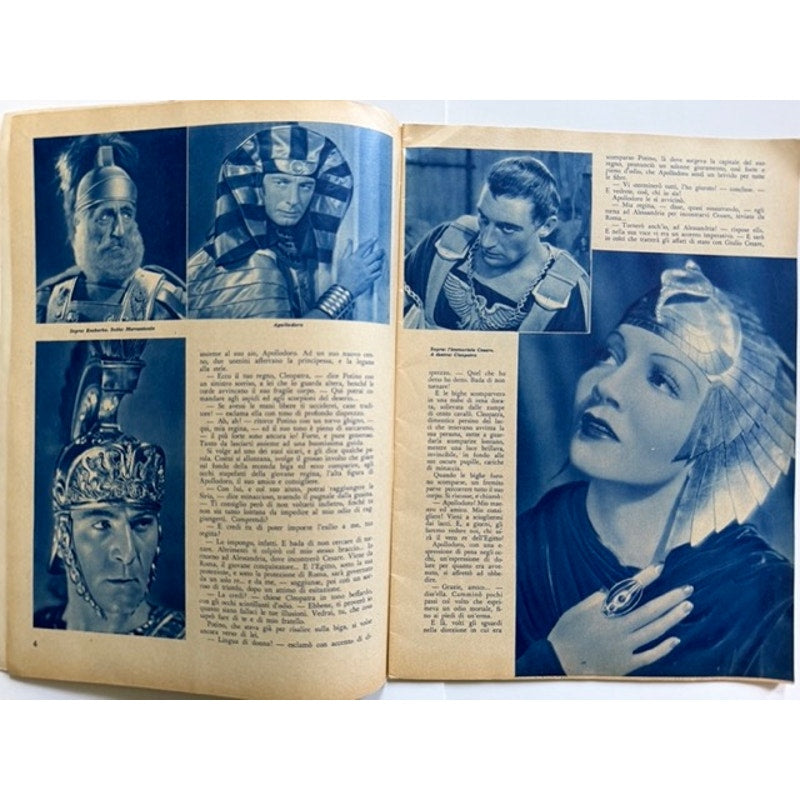 RARE Gorgeous 1934 Swedish Claudette Colbert Cleopatra Magazine Boom Town, Zaza, It Happened One Night, Sign of the Cross, Hollywood
