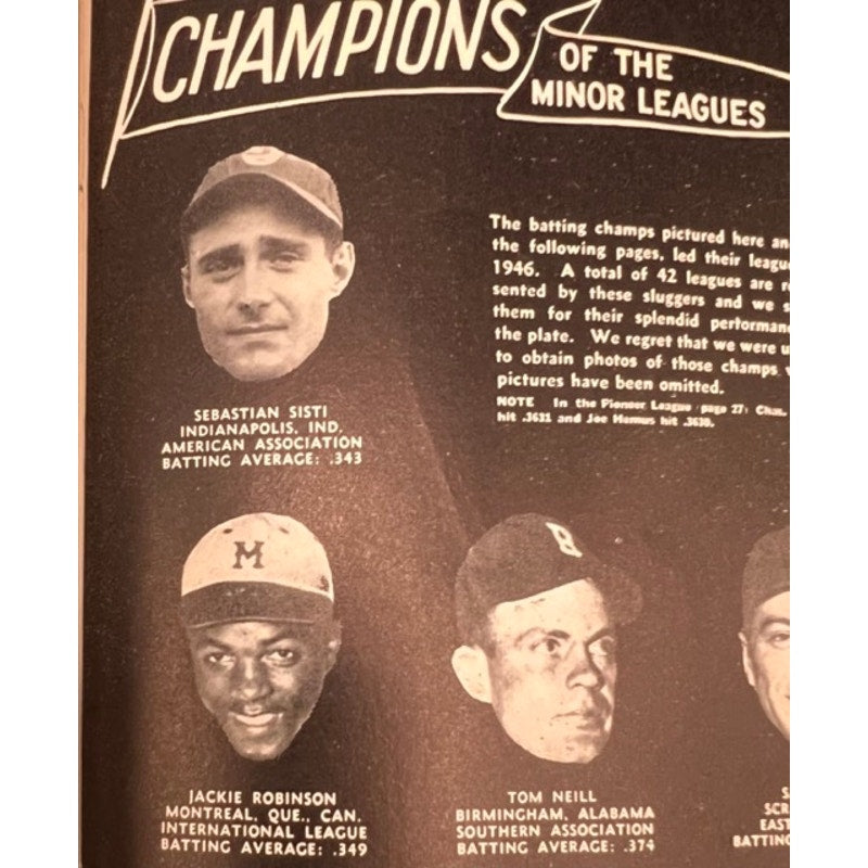 1947 Famous Slugger Yearbook Stan Musial Baseball Jackie Robinson Rookie! MLB