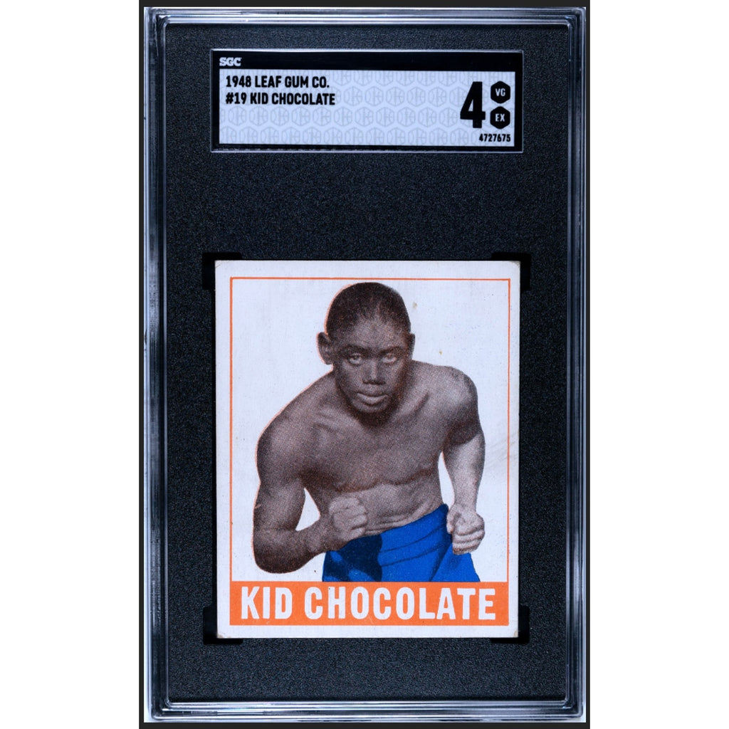 1948 Leaf Kid Chocolate SGC 4 Havana Cuba Boxing Clean Card Cuban Bon Bon, Cuban Fighter