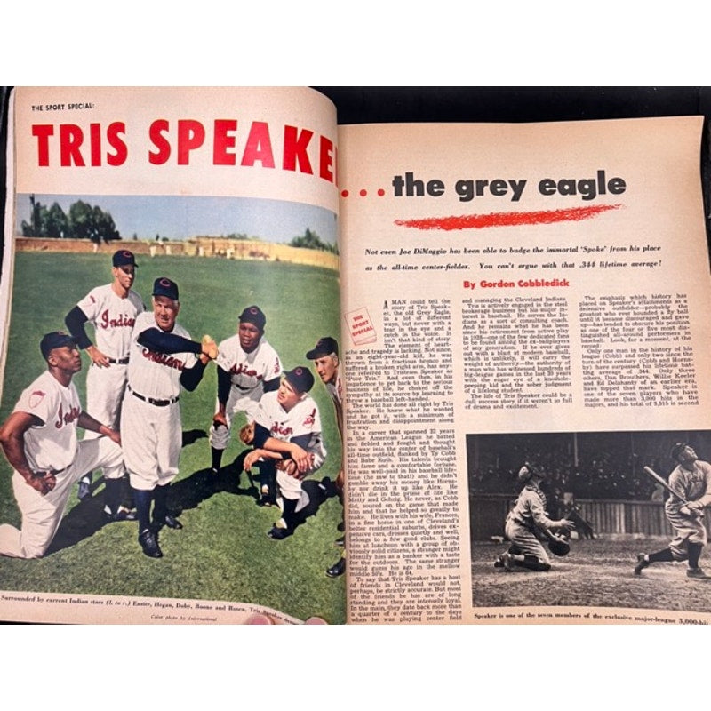 1952 Sport Stan Musial Magazine St. Louis Cardinals, Ted Williams, Larry Doby, Boston Red Sox, Cleveland Indians, Baseball, MLB