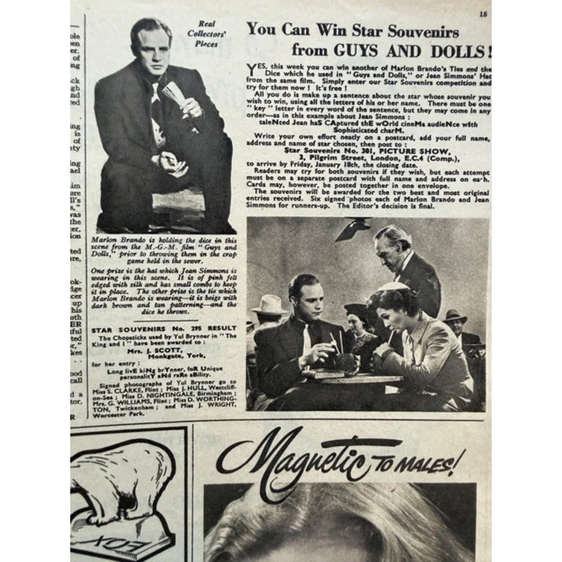 RARE 1957 UK Rock Hudson Elizabeth Taylor Magazine James Dean, Giant, Cleopatra, Pillow Talk, Cat on a Hot Tin Roof, Little Women