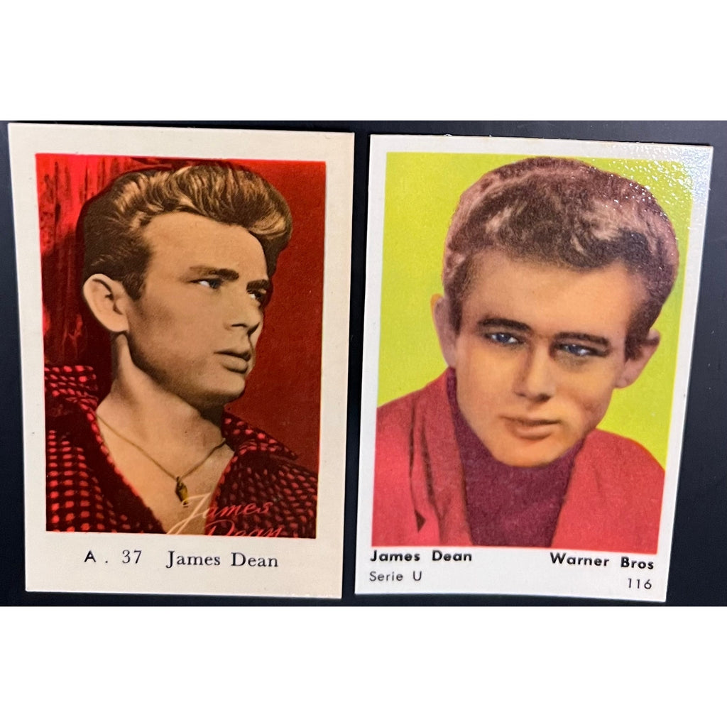 1950's Dutch Gum 2 James Dean Cards Rebel Without a Cause East of Eden Giant Hollywood