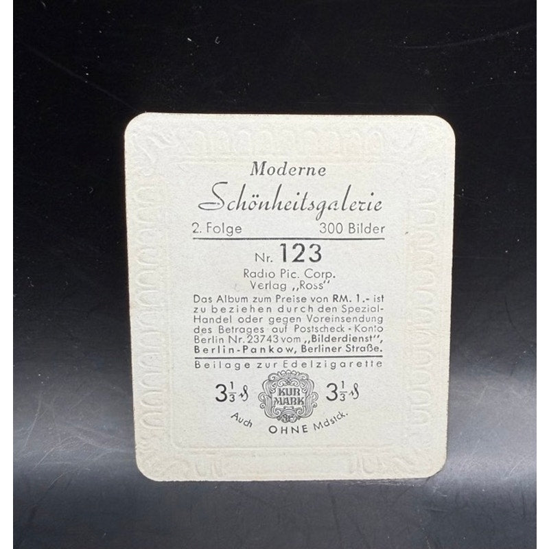1934 Garbaty Katherine Hepburn Card Schonheitsgalerie, African Queen, Adam's Rib