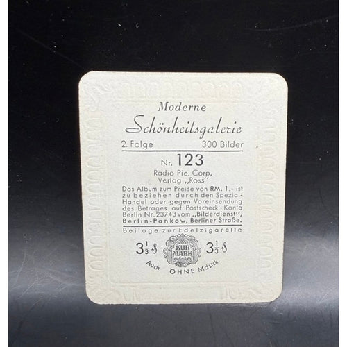 1934 Garbaty Katherine Hepburn Card Schonheitsgalerie, African Queen, Adam's Rib