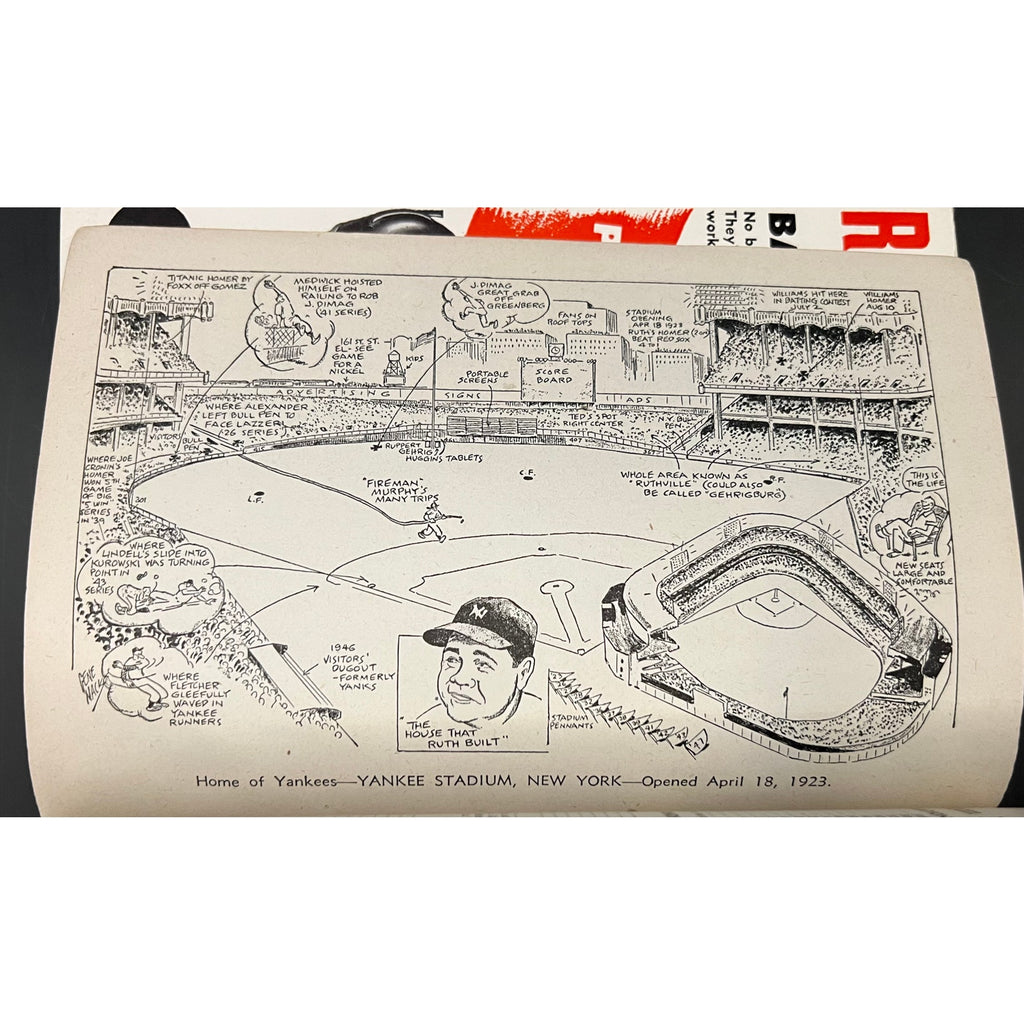 1948 Sporting News Dope Book Joe DiMaggio Babe Ruth New York Yankees MLB HOF Baseball Yankee Clipper Joltin Joe