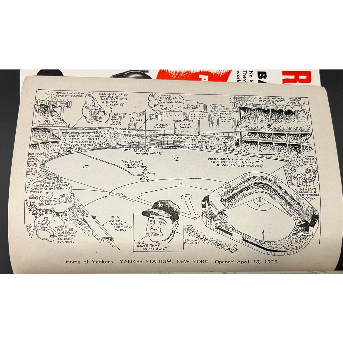 1948 Sporting News Dope Book Joe DiMaggio Babe Ruth New York Yankees MLB HOF Baseball Yankee Clipper Joltin Joe