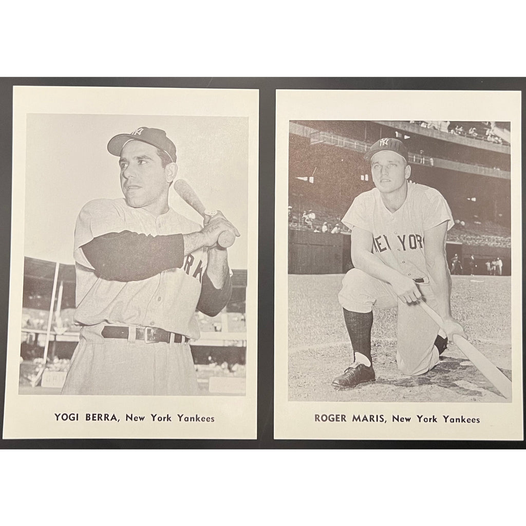 1960 Roger Maris & Yogi Berra New York Yankees Photo Pack 5x7 Yanks MLB Baseball MVP HOF Home Run