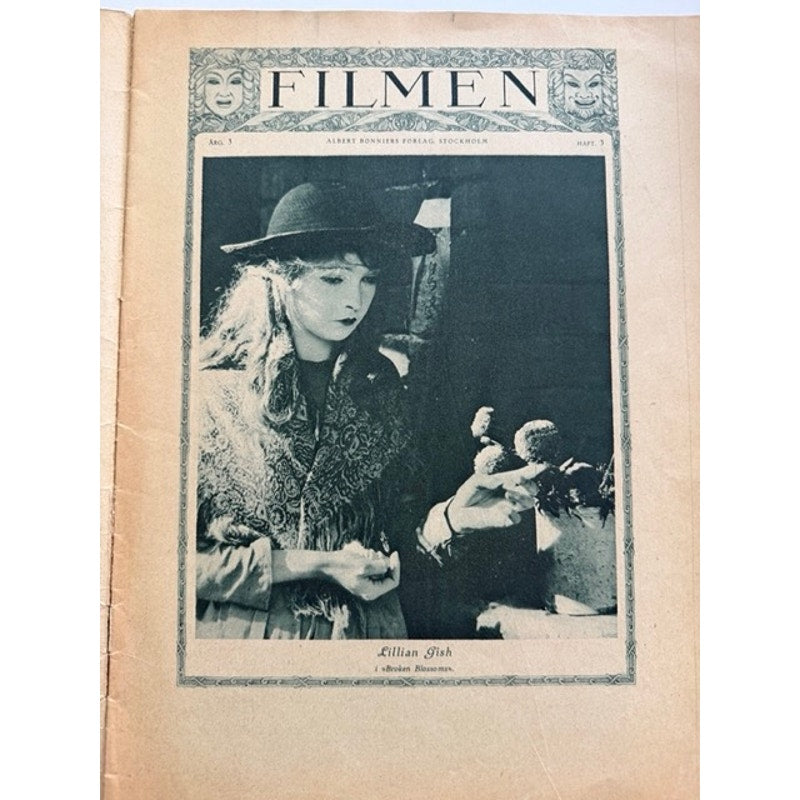 Very Rare Swedish 1920 Charlie Chaplin Magazine Theda Bara Charles Chaplin Tramp, The Kid, Gold Rush, Cleopatra, Salome, City Lights