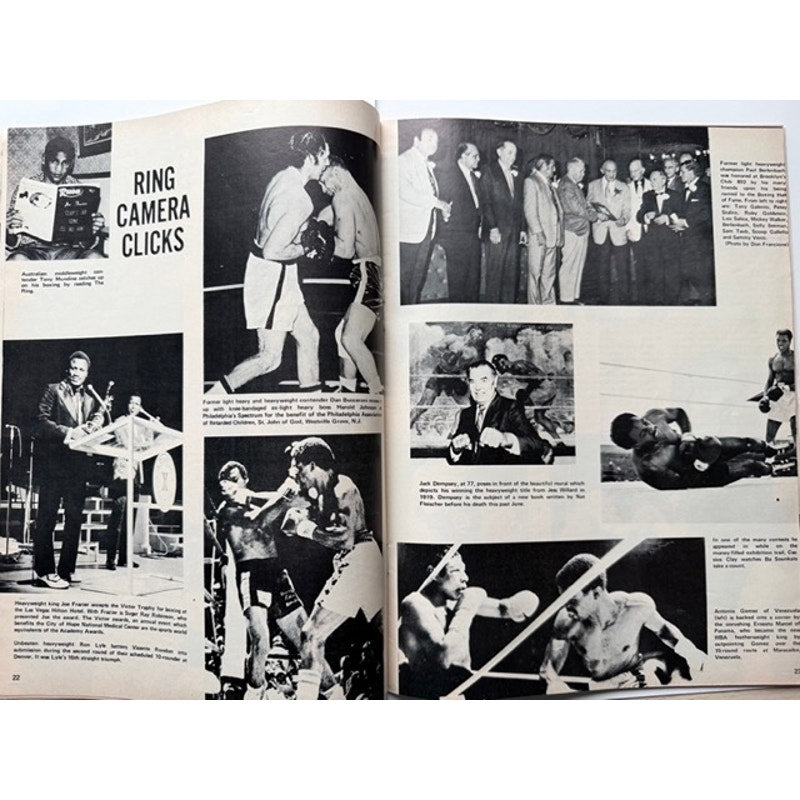 CLEAN 1972 Muhammad Ali Magazine The Ring Cassius Clay Floyd Patterson, Boxing, Heavyweight Champion of the World, Joe Frazier, Champ