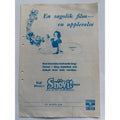 RARE 1963 Swedish Promotional Walt Disney Snow White and the Seven Dwarfs, Merchandise Order Form
