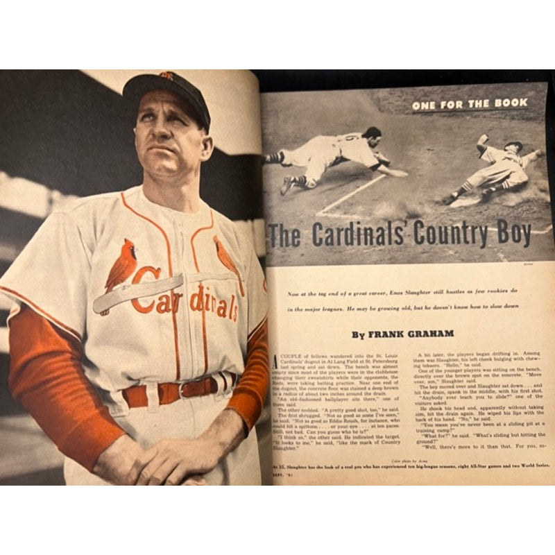 CLEAN 1951 Ted Williams Magazine Sport, Mickey Mantle Willie Mays Rookies MLB, Boston Red Sox, New York Yankees, St, Louis Cardinals