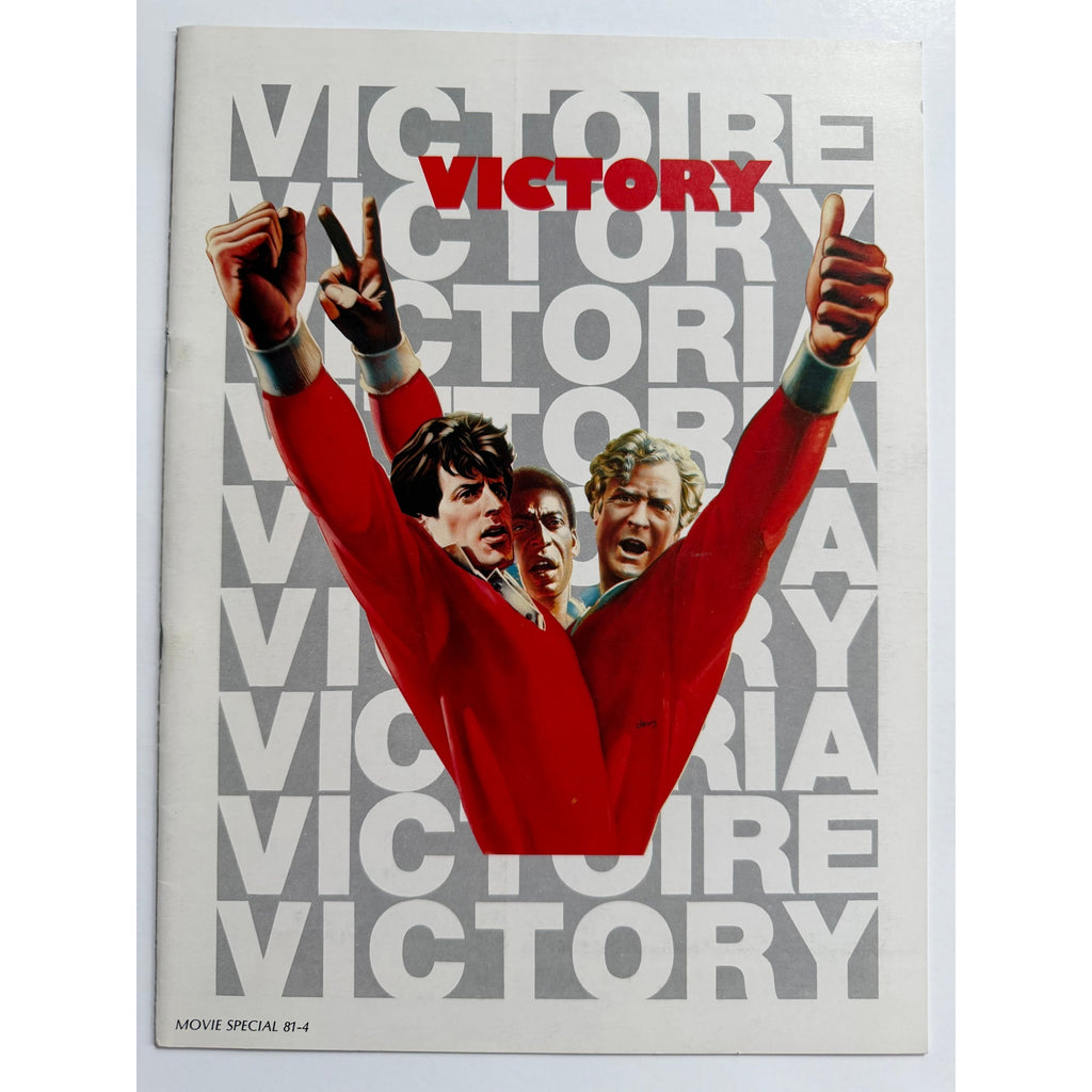 1981 Victory Movie Program Pele, Stallone, Michael Caine Soccer Brazil Football, World Cup, FIFA