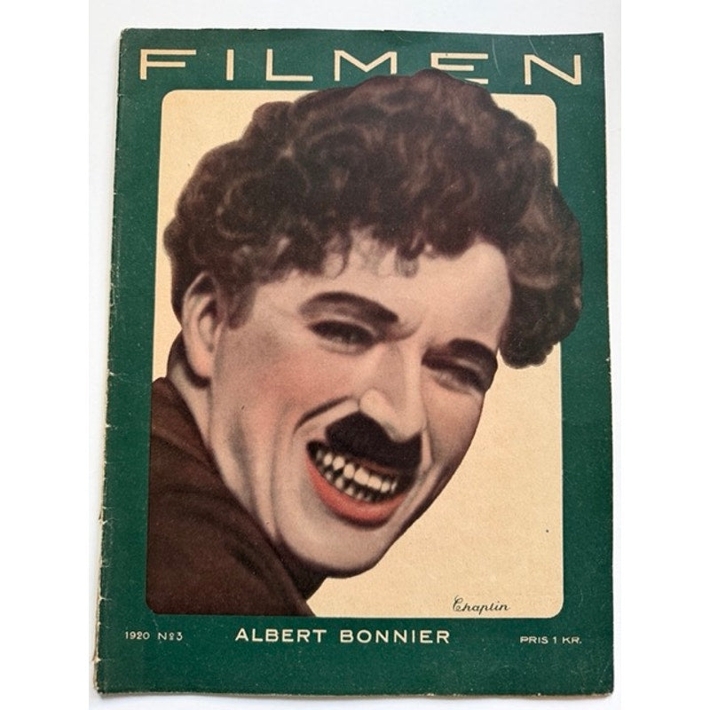 Very Rare Swedish 1920 Charlie Chaplin Magazine Theda Bara Charles Chaplin Tramp, The Kid, Gold Rush, Cleopatra, Salome, City Lights