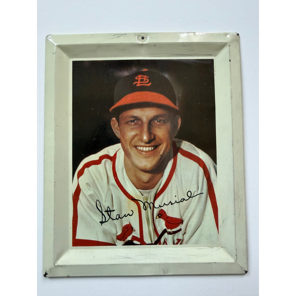1952 Wheaties Cereal Tin Tray Stan Musial St. Louis Cardinals Stan the Man, World Series Champion, MVP, HOF