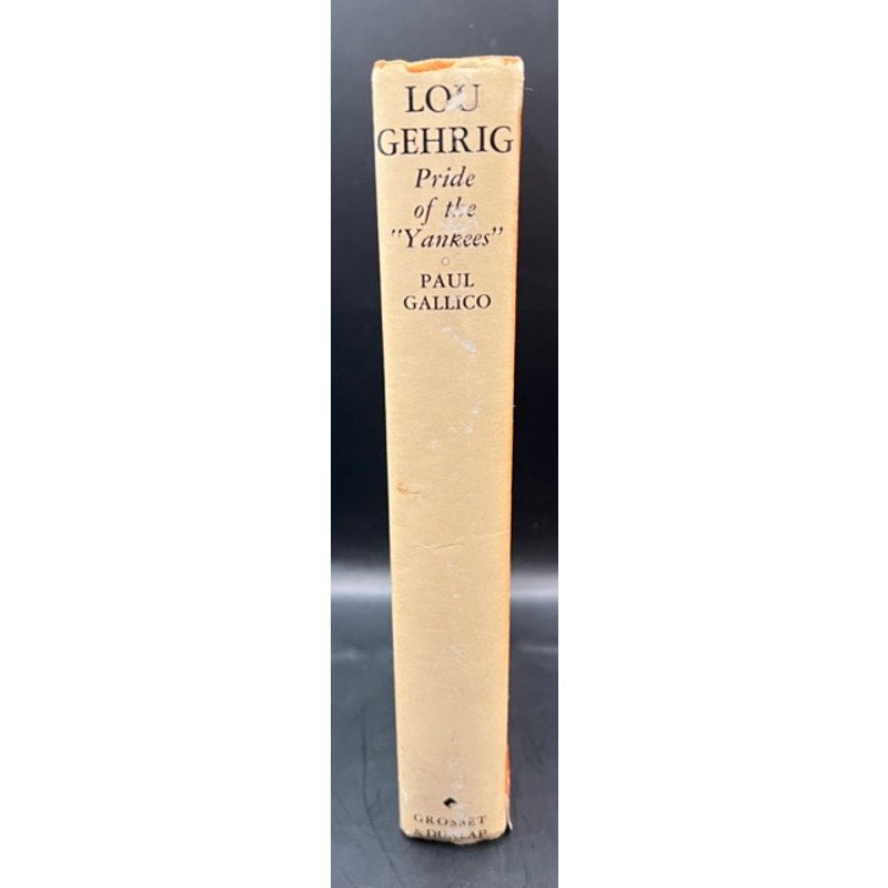 1942 Pride of the Yankees Book, Lou Gehrig, Gary Cooper First Edition, New York Yankees, Iron Horse, Babe Ruth, Yanks Near Mint