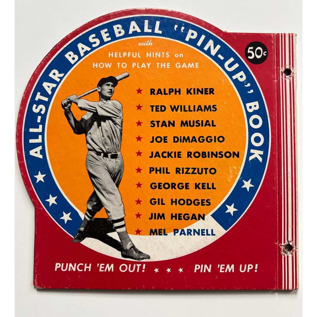 RARE 1950 Ted Williams All Star Pin-Up Cover Only, Boston Red Sox Baseball HOF, MLB
