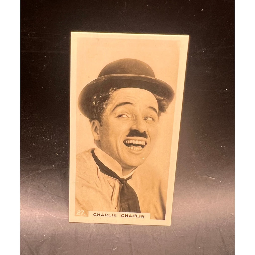RARE UK 1925 Lambert & Butler Charlie Chaplin Tobacco Card 27 Charles Chaplin, The Kid, Gold Rush, City Lights, Modern Times, Great Dictator