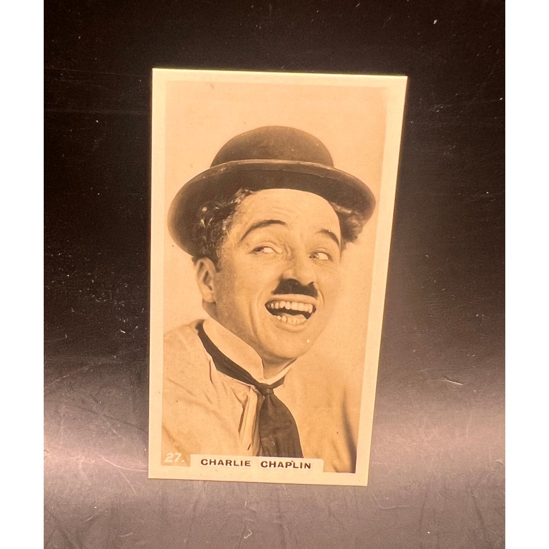 RARE UK 1925 Lambert & Butler Charlie Chaplin Tobacco Card 27 Charles Chaplin, The Kid, Gold Rush, City Lights, Modern Times, Great Dictator