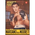 1955 Swedish Rekord Journal Rocky Marciano Magazine Boxing Brockton Blockbuster