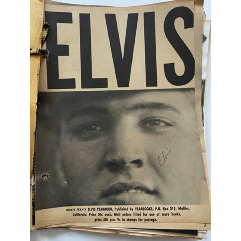 Original 50's 60's Elvis Presley Scrapbook US Army Germany Real Photos Magazines, G.I. Blues, Elvis is Back, Rockabilly, A Date with Elvis