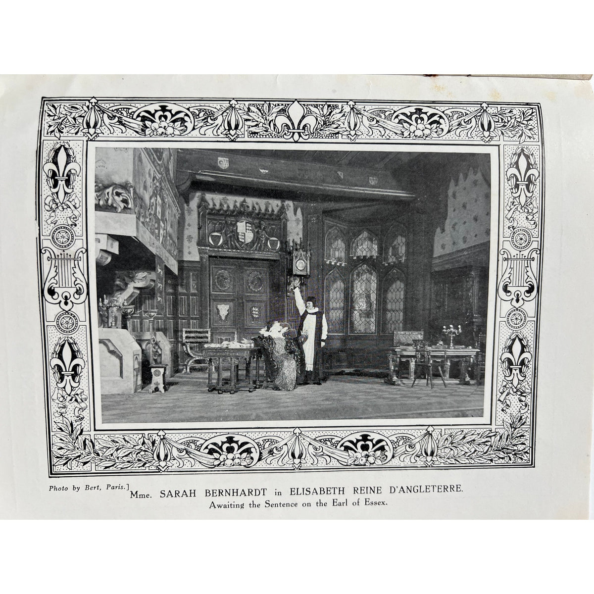 RARE 1912 London Coliseum Program Sarah Bernhardt French Actress Hamlet, Theater, Mothers of France, Jeanne Dore