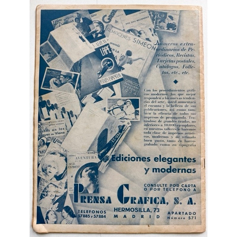Gorgeous Oversized Cinegramas 1934 Anna May Wong Magazine Shanghai Express Piccadilly, Thief of Bagdad, Toll of the Sea, Daughter of the Dragon, Hollywood