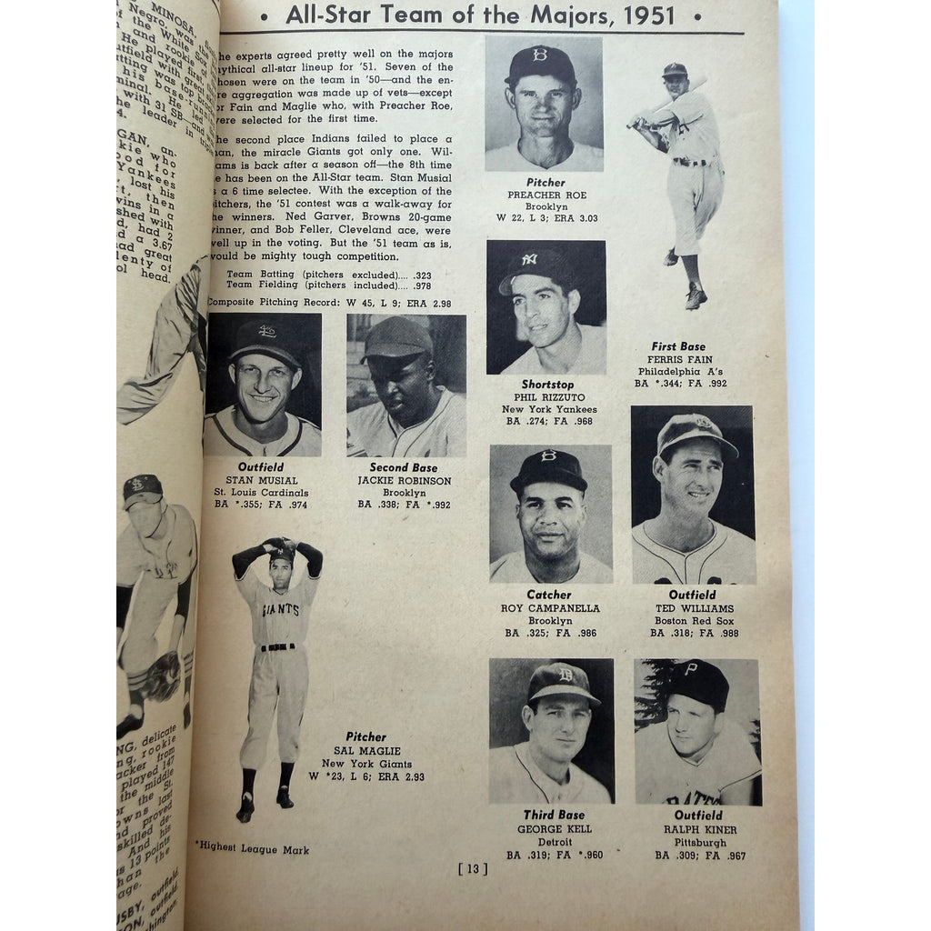1952 Who's Who Baseball Joe DiMaggio New York Yankees, Mickey Mantle Rookie MLB, Willie Mays, 1951 World Champion New York Yankees