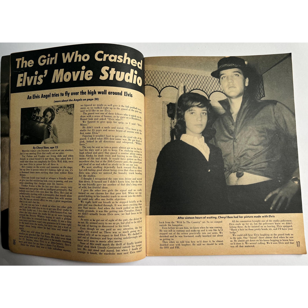Original 1961 Movie Teen Illustrated Elvis Magazine, Elvis Presley, King of Rock n Roll, Graceland, Hound Dog, TCB, EP, Jailhouse Rock