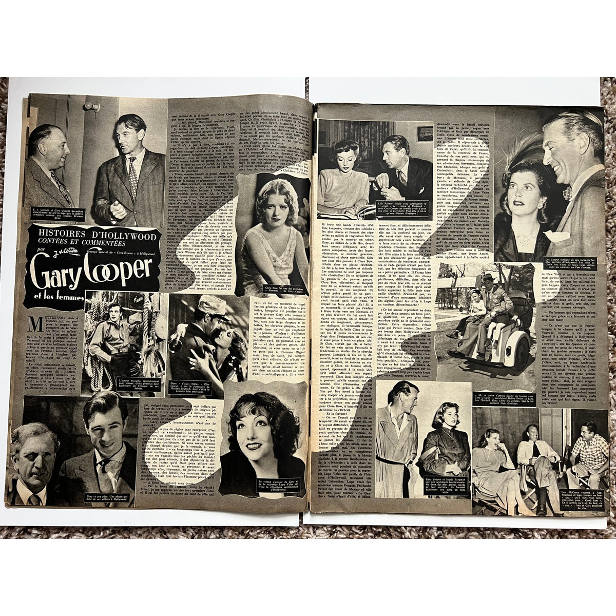 RARE French 1948 Elizabeth Taylor Magazine Cine Revue Cleopatra, National Velvet