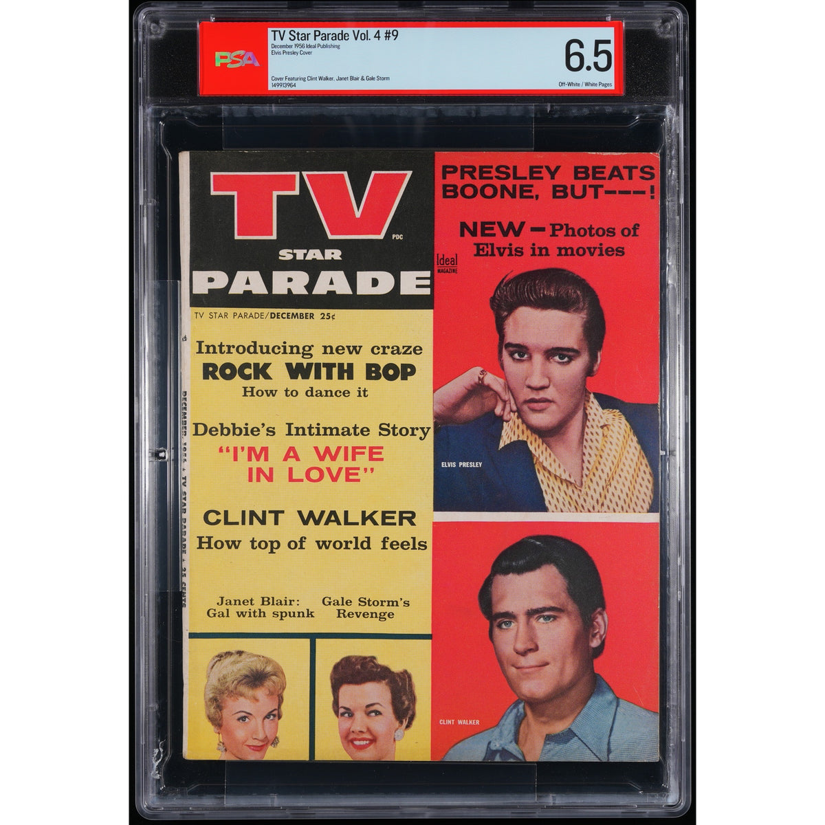 RARE TV Star Parade 1956 Elvis Presley Magazine PSA 6 Graceland, The King, Rockabilly, Jailhouse Rock, Suspicious Minds, King Creole