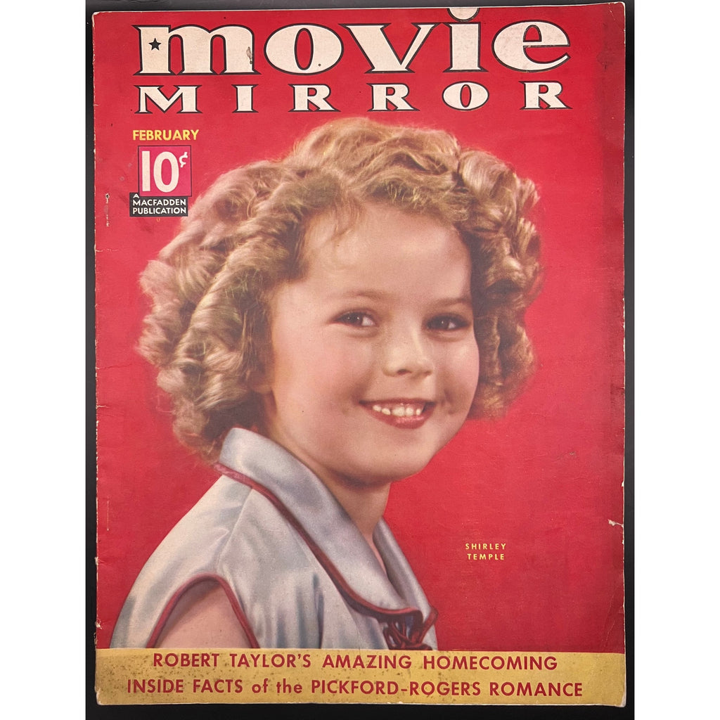 1937 Movie Mirror Shirley Temple Magazine Hollywood Harlow, Gable, Garbo, Rogers, Crawford