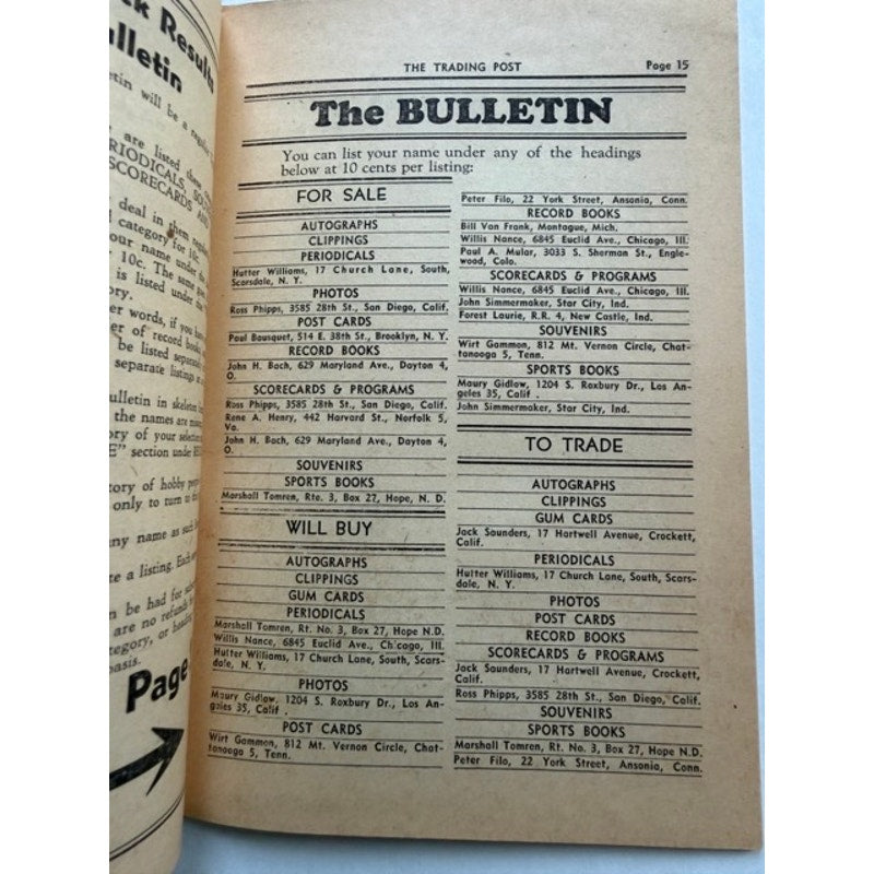 RARE 1948 Sports Exchange Dizzy Dean Trading Post Booklet St. Louis Cardinals, Gashouse Gang, W602, W603