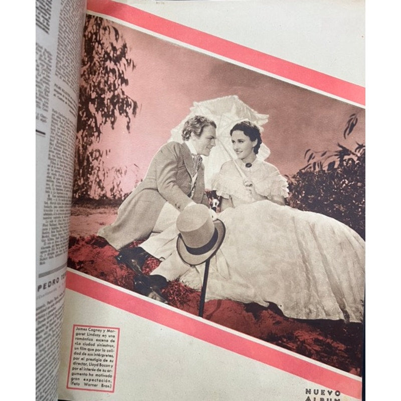 RARE Spanish 1936 Clark Gable Loy Jean Harlow Magazine Wife Vs. Secretary Disney, Cagney