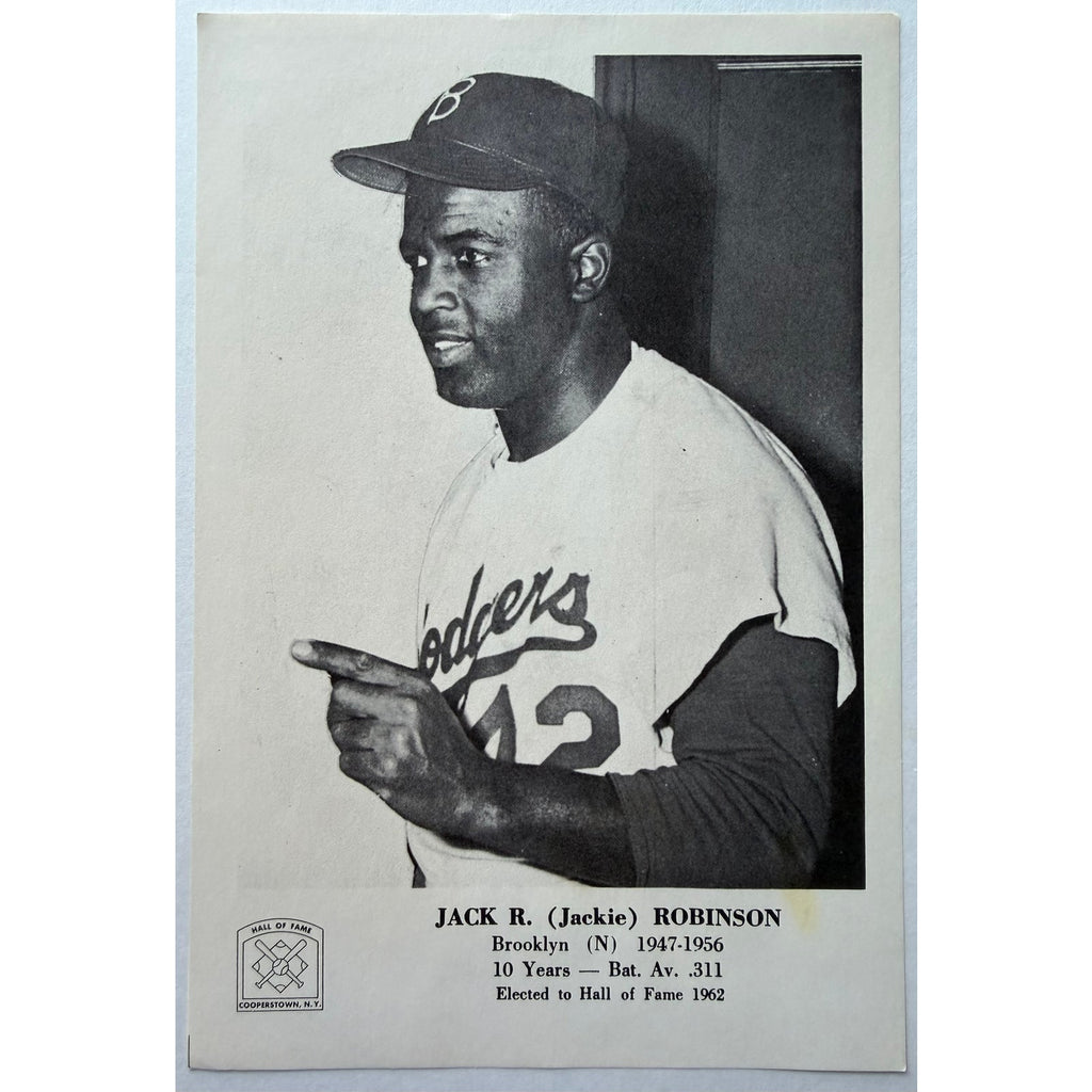 1963 Hall of Fame Jackie Robinson Photo Brooklyn Dodgers MLB Baseball, Montreal Royals, Jackie Photo, 42