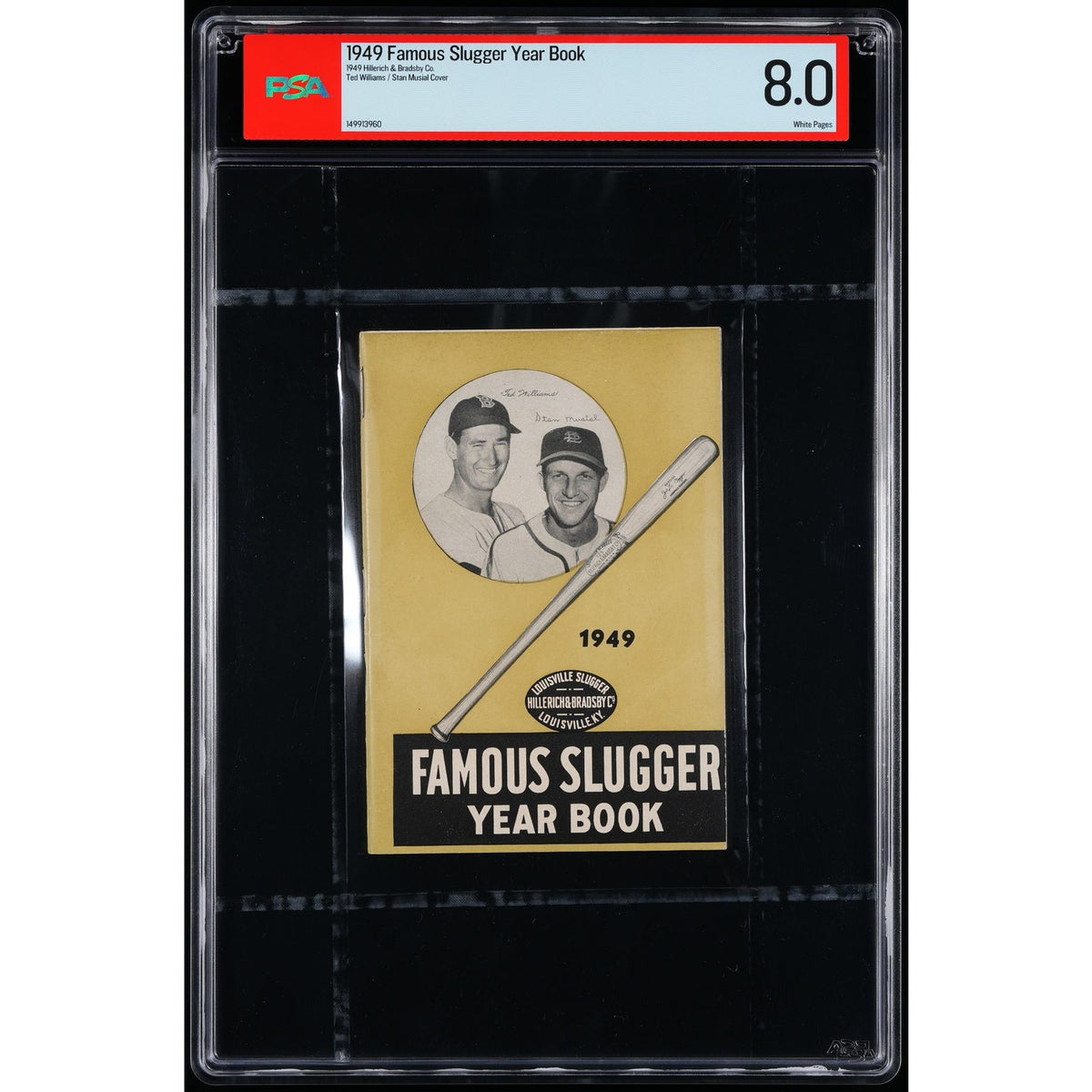 1949 Famous Slugger Year Book Stan Musial Ted Williams PSA 8 Highest Grade! MLB, Stan the Man, Teddy Ballgame, St. Louis Cardinals, Red Sox