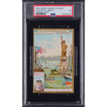 RARE German 1906 Liebig Famous Colossi Statue of Liberty Card Only 5 Graded! New York Harbor, Lady Liberty