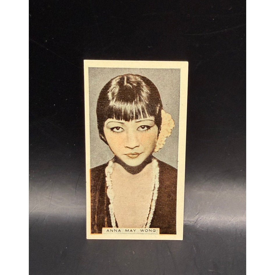 RARE 1935 Anna May Wong Tobacco Card Godfrey Phillips Stage and Cinema Beauties, Piccadilly, Toll of the Sea, Thief of Bagdad, Shanghai Express