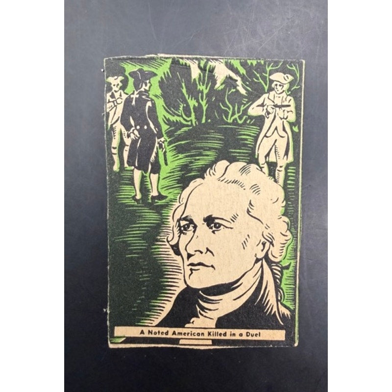 RARE 1937 Donut Corp Alexander Hamilton Hand Cut, Founder Not Giving Away His Shot!, Eliza, 1937 Thrilling Moments, A. Ham