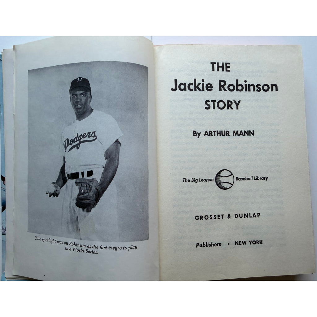Clean 1963 The Jackie Robinson Story Hardback Book Brooklyn Dodgers, Arthur Mann, UCLA Bruins, Montreal Royals, HOF, Baseball Library