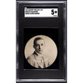 Original 1924 Godfrey Phillips Rudolph Valentino SGC 5 Round Cinema Stars Tobacco Card, Silent Movie, Latin Lover, Sheik, Hollywood