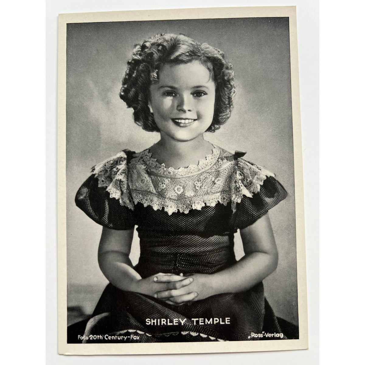 3 Rare Ross Verlag 1930's Shirley Temple Real Photographs 5x7 Little Colonel, Little Princess, Good Ship Lollipop, Heidi Curly Top Hollywood