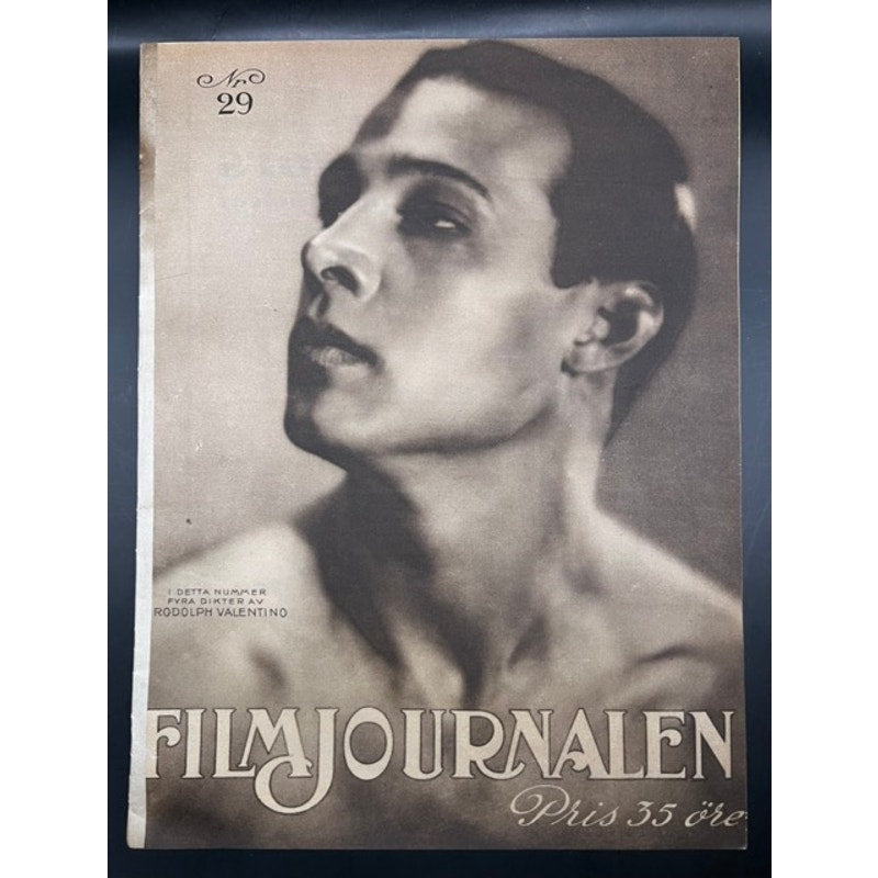 Rare 1923 Swedish Film Journalen Rudolph Valentino Magazine Fairbanks, Will Rogers, The Sheik, Blood and Sand, Cobra, The Eagle