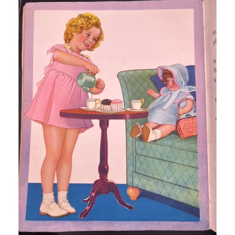 1935 Shirley Temple at Play Book Authorized Edition 1712, Heidi, Little Princess
