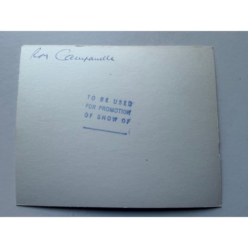 Incredibly SCARCE 1958 Bump Card Telop Photo Roy Campanella Brooklyn Dodgers Baseball, HOF, MLB, This is Your Life, Television Commercial