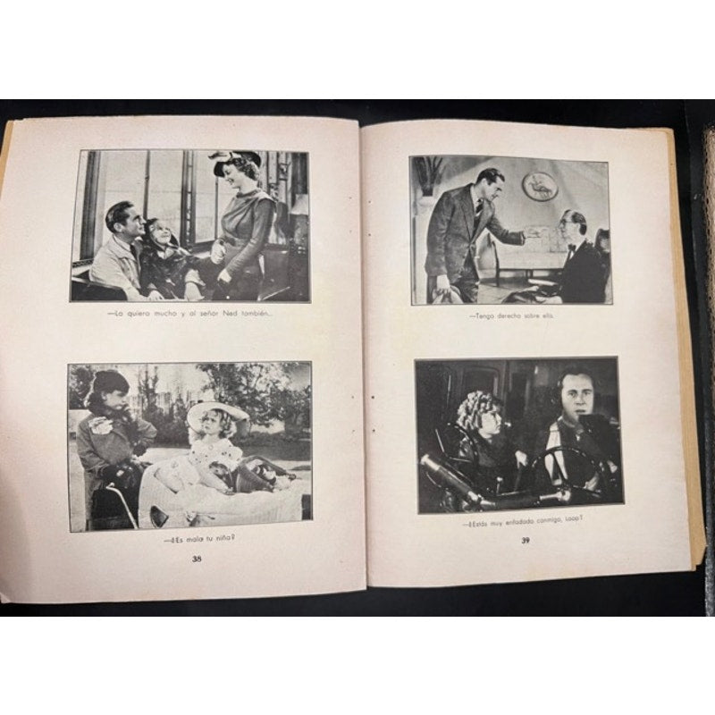 Spanish 1934 Shirley Temple Booklet Bright Eyes, Hollywood, Little Princess, Heidi