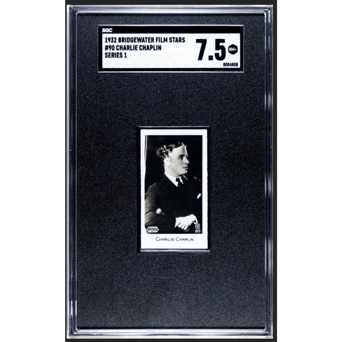 1932 Bridgewater Charles Chaplin SGC 7.5 Charlie Chaplin, Little Tramp, Gold Rush, The Kid, City Lights, Limelight, Great Dictator, Circus