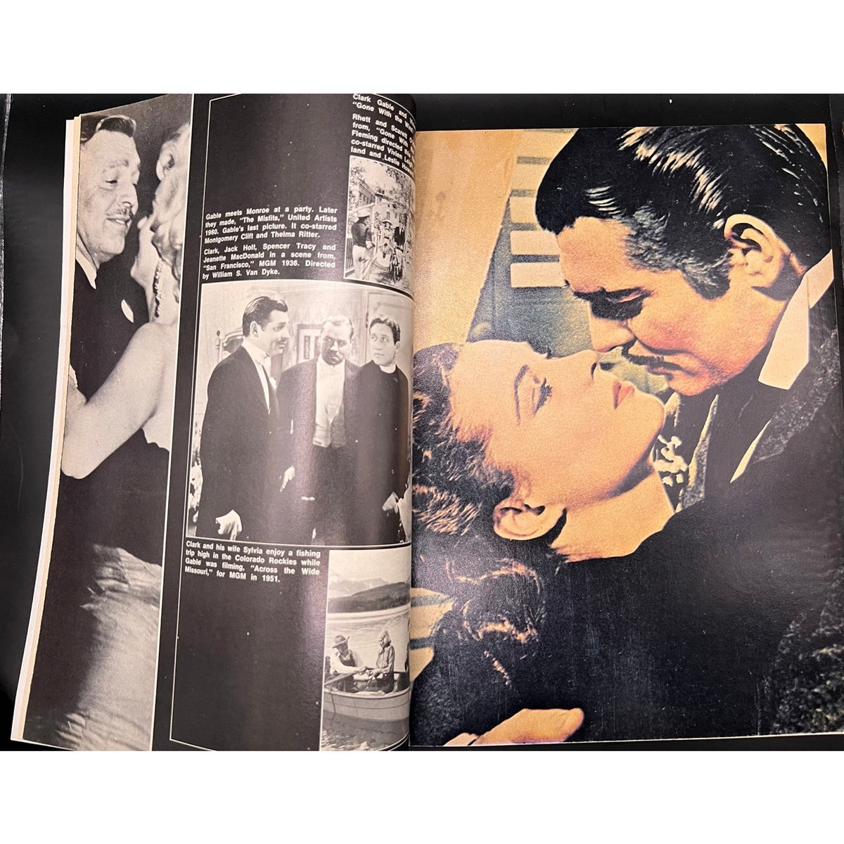 1973 Movie Classics Rudolph Valentino Magazine Marilyn Monroe, Clark Gable, Humphrey Bogart The Sheik Blood and Sand