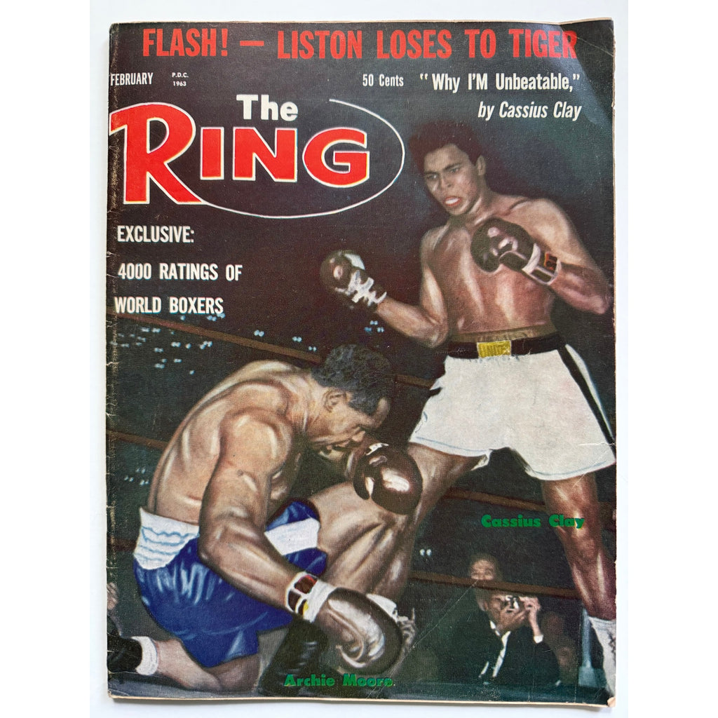 1963 The Ring Cassius Clay Magazine Greatest Muhammad Ali Boxing Sting Like a Bee, Thrilla in Manila, Heavyweight Champ